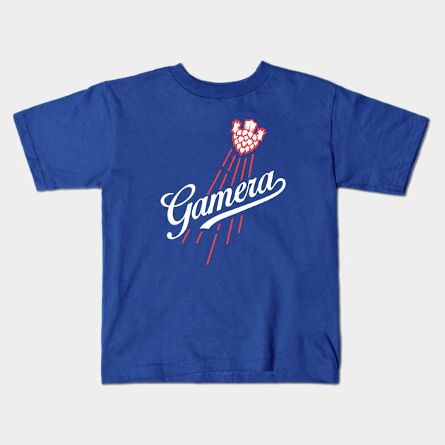 GAMERA - Baseball style parody Kids T-Shirt by ROBZILLA